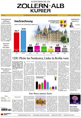 Cover of Zollern-Alb-Kurier (Balingen)