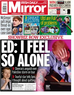 Cover of Irish Daily Mirror