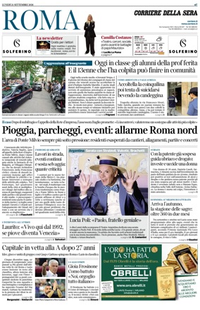 Cover of Corriere della Sera (Roma)