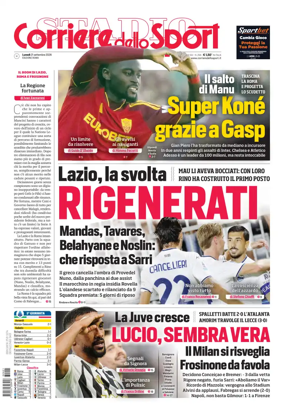 Cover of Corriere dello Sport (Lazio)