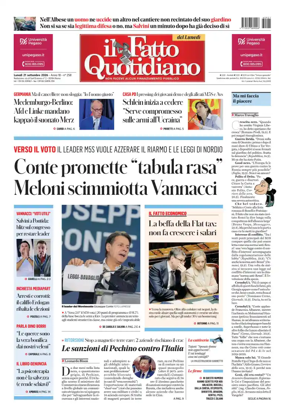 Cover of Il Fatto Quotidiano