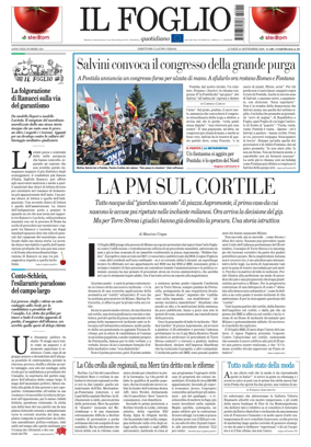 Cover of Il Foglio Quotidiano