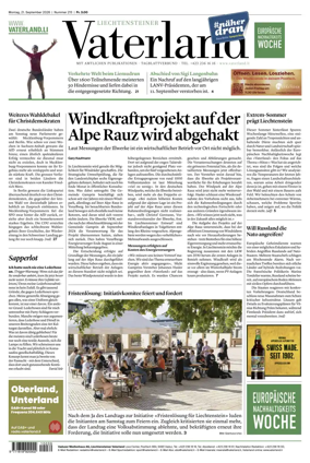 Cover of Liechtensteiner Vaterland