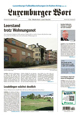 Cover of Luxemburger Wort