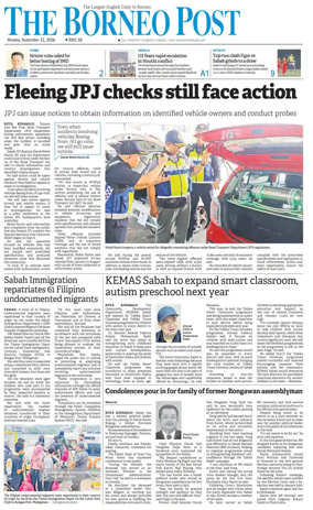 Cover of The Borneo Post (Sabah)
