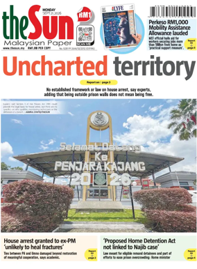 Cover of The Sun (Malaysia)