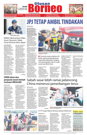 Cover of Utusan Borneo (Sabah)