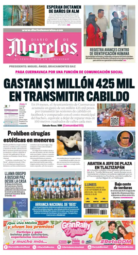 Cover of Diario de Morelos