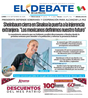 Cover of El Debate de Los Mochis