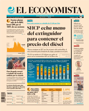 Cover of El Economista (Mexico)