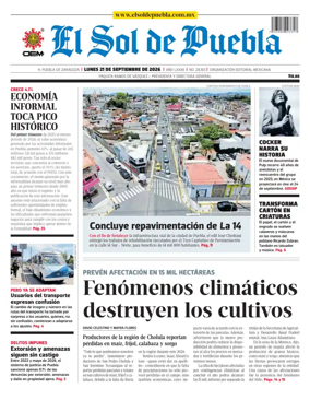 Cover of El Sol de Puebla
