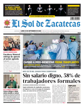 Cover of El Sol de Zacatecas