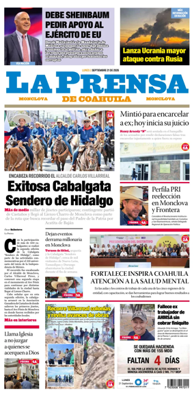 Cover of La Prensa de Coahuila