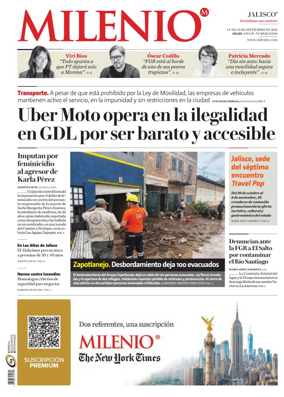 Cover of Milenio Jalisco