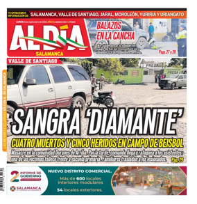 Cover of Periodico Al Dia (Salamanca)