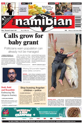Cover of The Namibian