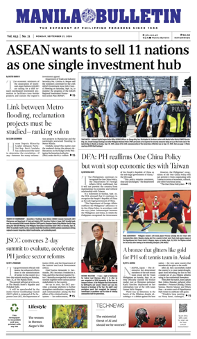 Cover of Manila Bulletin