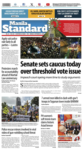 Cover of Manila Standard