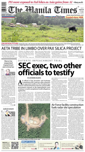 Cover of The Manila Times