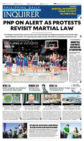 Cover of Philippine Daily Inquirer