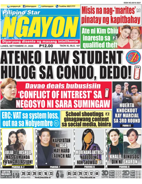 Cover of Pilipino Star Ngayon