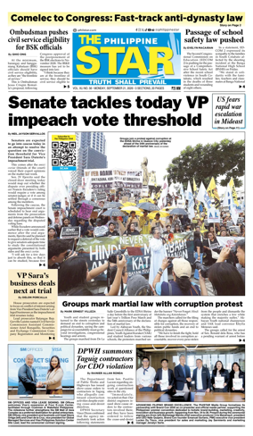 Cover of The Philippine Star