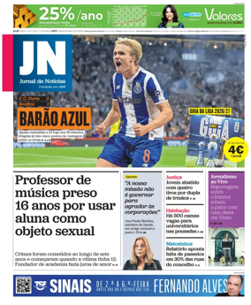 Cover of Jornal de Noticias