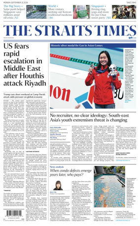 Cover of The Straits Times
