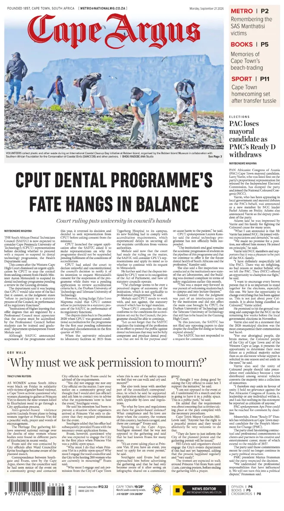 Cover of Cape Argus (PM Edition)