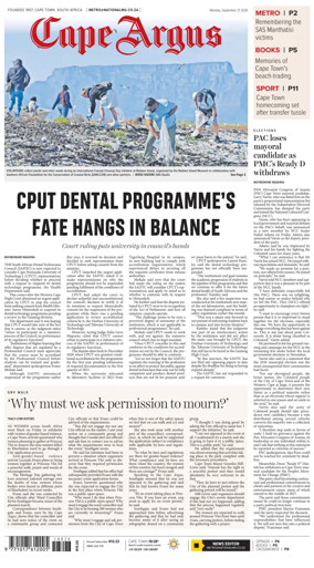 Cover of Cape Argus