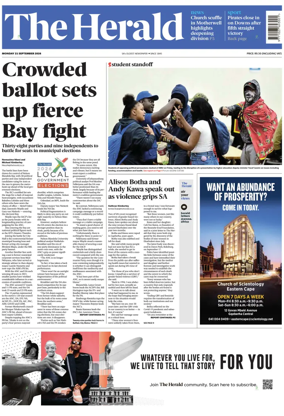 Cover of The Herald (South Africa)