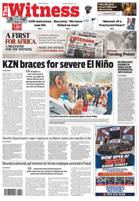 Cover of The Witness (South Africa)