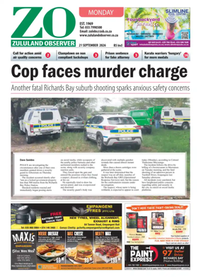 Cover of Zululand Observer - Monday
