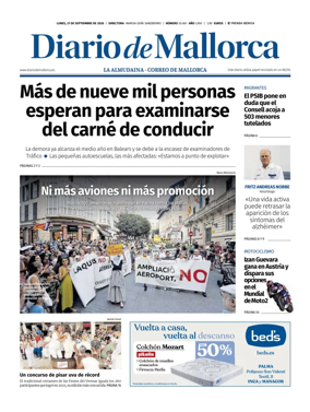 Cover of Diario de Mallorca
