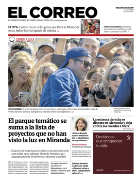 Cover of El Correo (Miranda de Ebro)