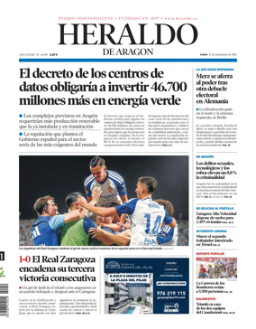 Cover of Heraldo de Aragon