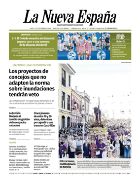 Cover of La Nueva Espana (Occidente)