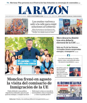 Cover of La Razon (Levante)