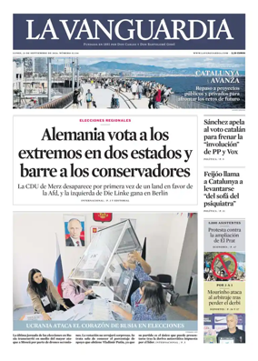 Cover of La Vanguardia