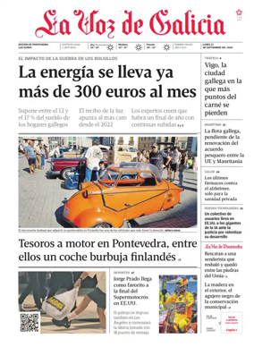 Cover of La Voz de Galicia (Arousa)