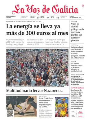 Cover of La Voz de Galicia (Barbanza)