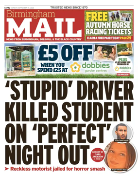 Cover of Birmingham Mail