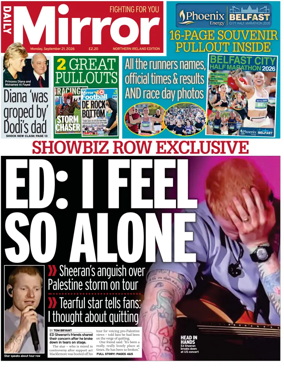 Cover of Daily Mirror (Northern Ireland)
