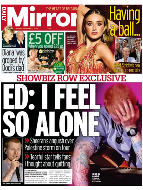 Cover of Daily Mirror