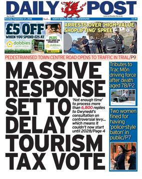 Cover of Daily Post (North Wales)