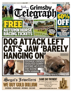 Cover of Grimsby Telegraph