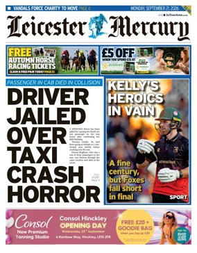 Cover of Leicester Mercury