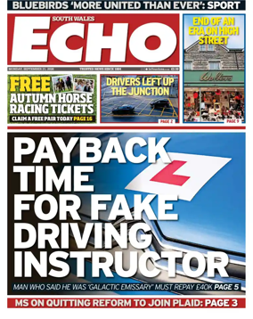 Cover of South Wales Echo