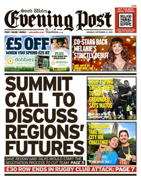 Cover of South Wales Evening Post