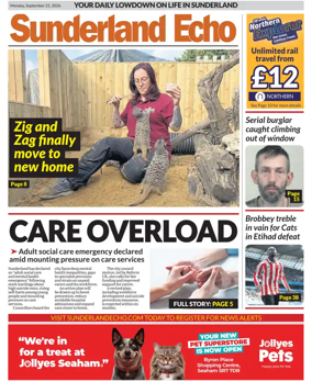 Cover of Sunderland Echo